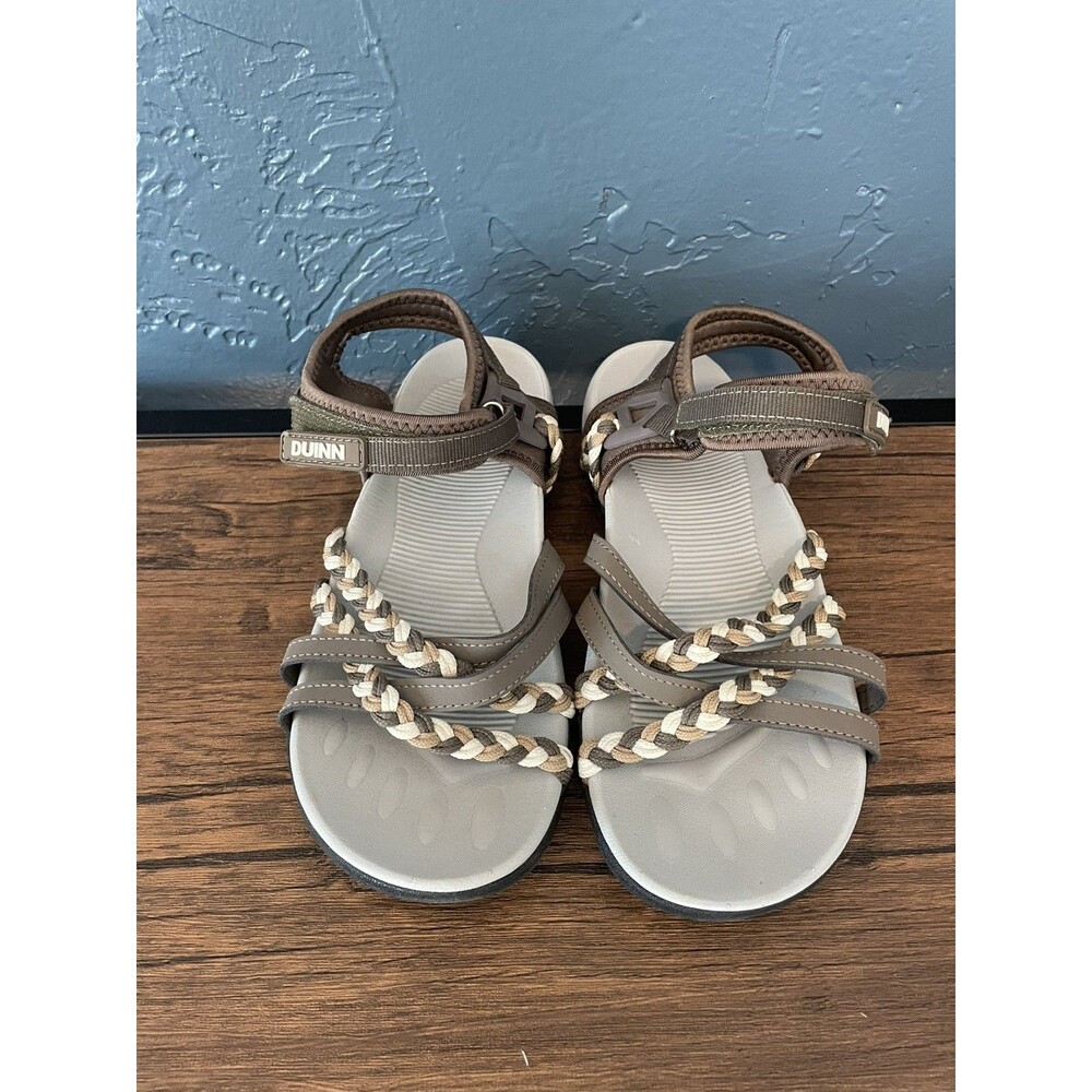 Duinn Brown and Tan Sandals Size 39 8.5